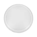LAPIS LED 12W, plafon oświetleniowy z mikrofalowym czujnikiem ruchu, 800lm, IP65, 4000K, IK10, poliwęglan mleczny, biały
