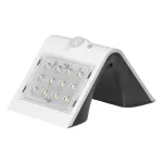 SILOE LED 1,5W, lampa solarna z czujnikiem ruchu 120st, 190lm, IP65, 4000K, 1200mAh, podwójne źródło światła, biała