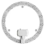 AVIS II LED 24W, panel świetlny, 2200lm, 3000K, 3 neodymowe magnesy, Ø 215