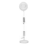 DEON, lampa biurkowa, 60W, E27, wysoka, stal, biała