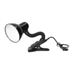 LATSA, lampa biurkowa z klipsem, 40W, E27, stal + tworzywo, czarna
