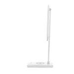 ISIYO LED 7W Lampka biurkowa z ładowarką indukcyjną i usb. 390lm, 3000-4000-6000K, zmiana barwy temperaturowej i funkcja ściemniania, biała