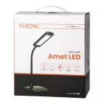 AMET LED DIM, lampka biurkowa, 6W, 3000K, funkcja ściemniania, czarna