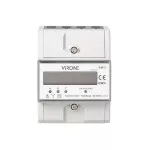 3-fazowy wskaźnik zużycia energii elektrycznej, 80A, 3 moduły, DIN TH-35mm