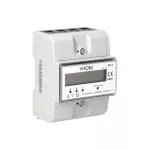 3-fazowy wskaźnik zużycia energii elektrycznej, 80A, 3 moduły, DIN TH-35mm
