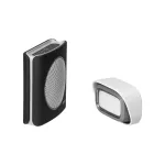 EXTEL diBi Flash Soft, dzwonek bezprzewodowy, bateryjny, 6 dźwięków, zakres działania 200m, soft touch, czarny