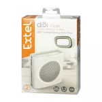 EXTEL diBi Flash Soft, dzwonek bezprzewodowy, bateryjny, 6 dźwięków, zakres działania 200m, soft touch, biały