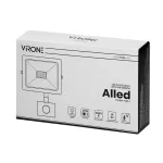 ALLED 20W Naświetlacz LED z PIR, 1500lm, IP44, 4000K, Alu+szkło