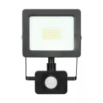 ALLED 20W Naświetlacz LED z PIR, 1500lm, IP44, 4000K, Alu+szkło