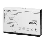 ALLED 30W Naświetlacz LED z PIR, 2300lm, IP44, 4000K, Alu+szkło