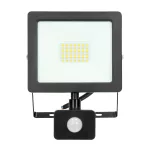 ALLED 30W Naświetlacz LED z PIR, 2300lm, IP44, 4000K, Alu+szkło