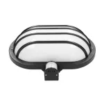 LASO, oprawa ogrodowa z czujnikiem ruchu 180st, 1x60W, E27, IP44, plastik, czarna