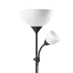 Lampa stojąca podłogowa URLAR, 175 cm, max 25W E27, max 25W E14, czarna