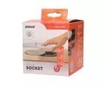 Gniazdo meblowe Ø6cm, wpuszczane w blat z przesuwną pokrywką, ładowarką USB i przewodem 1,9m, 1x2P+Z, 1xUSB (typ A, 2,4A), 3x1mm2