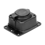 Rozgałęźnik bryzgoszczelny i odporny na uderzenia, IP44, 1x2P+Z (Schuko), 16A, 230V AC, gumowy, uniepalniony