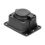 Rozgałęźnik bryzgoszczelny i odporny na uderzenia, IP44, 1x2P+Z (Schuko), 16A, 230V AC, gumowy, uniepalniony