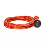 Przedłużacz ogrodowy pomarańczowy zalewany, 1x2P+Z 10m, OMY 2x1mm2, 230VAC/10A , PRODUKT POLSKI
