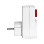 Adapter 1x2P+Z (Schuko) z włącznikiem, biały