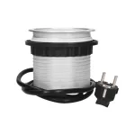 Gniazdo meblowe Ø10cm wysuwane z blatu z ładowarką USB i przewodem 1,5m, 3x2P+Z (Schuko), 2xUSB (typ A, 2,1A)
