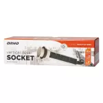 Gniazdo meblowe Ø6cm wysuwane z blatu z ładowarką USB, blokadą i przewodem 1,8m, 3x2P+Z (Schuko), 2xUSB (typ A, 2,1A)