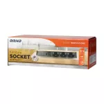 Gniazdo meblowe wpuszczane w blat w niklowanej obudowie z łądowarką USB i przewodem 1,8m, 3x2P+Z (Schuko), 2xUSB (typ A, 2,1A)