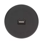 Bezprzewodowa ładowarka indukcyjna z dodatkowym portem USB, czarna