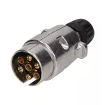 Wtyczka przyczepy, aluminiowa 7 pinów, 12/24V