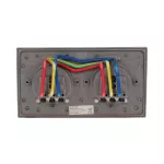 Hermetyczne gniazdo elektryczne podwójne, IP55 stal nierdzewna