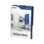 MIZAR , zestaw domofonowy jednorodzinny, 3-żyłowy, natynkowy z czytnikiem breloków zbliżeniowych, biały
