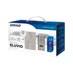 ELUVIO, zestaw domofonowy jednorodzinny, 4-żyłowy, bezsłuchawkowy, szary