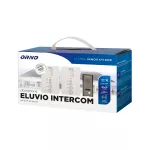 ELUVIO INTERCOM, zestaw domofonowy jednorodzinny, 5-żyłowy, z interkomem, bezsłuchawkowy, biały