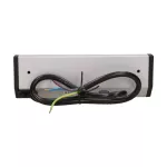 Gniazdo meblowe 3x2P+Z (Schuko), czarno-srebrne