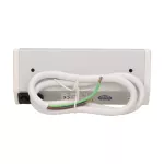 Gniazdo meblowe 2x2P+Z (Schuko), biało-srebrne