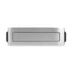 Gniazdo meblowe wysuwane z blatu z płaskim frezowanym rantem, ładowarką USB i przewodem 2m, 3x2P+Z, 2 x USB (typ A, 2,4A), 3x1,5mm2, czarno-srebrne, INOX