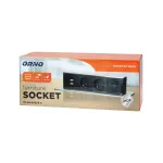 Gniazdo meblowe wysuwane z blatu z płaskim frezowanym rantem, ładowarką USB i przewodem 2m, 2x2P+Z, 2 x USB (Typ A, 2,4A), HDMI, 3x1,5mm2, czarno-srebrne, INOX