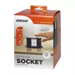 Gniazdo meblowe Ø10cm wysuwane z blatu z ładowarką indukcyjną, ładowarką USB i przewodem 1,5m, 3x2P+Z (Schuko), Qi 1.2.4 max. 10W, USB A+C QC 3.0