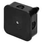 Puszka n/t ECO IP44 400V 4 dławnice gumowe 85x85x35mm czarny