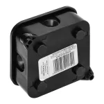 Puszka n/t ECO IP44 400V 4 dławnice gumowe 85x85x35mm czarny