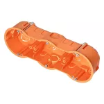 Puszka podtynkowa 60 mm płytka trzykrotna do G/K, 80 sztuk