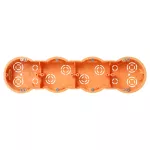 Puszka podtynkowa 60 mm płytka czterokrotna do G/K, 30 sztuk