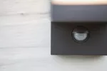 CUBA Wall PIR Architectural Modern Moveable Head LED 3000K (Warm White) Dark Grey