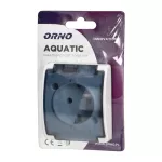 Gniazdo pojedyncze 2P+Z Schuko AQUATIC IP44 biały dymiony