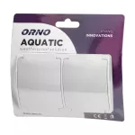 Gniazdo podwójne 2x2P+Z Schuko AQUATIC IP44 biały