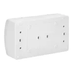 Gniazdo podwójne 2x2P+Z Schuko AQUATIC IP44 biały