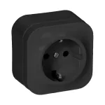 Gniazdo pojedyncze n/t ToDo 2P+Z Sch. IP20, 16A, 230V AC, czarny 10szt