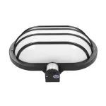 SOLANO, oprawa ogrodowa z czujnikiem ruchu 180st, 1x60W, E27, IP44, plastik, czarna