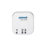 Nadajnik pojedynczy podtynkowy, do połączenia z dowolnym włącznikiem, do zdalnego sterowania przekaźnikami podtynkowymi i gniazdami, z nadajnikiem radiowym, ORNO Smart Home