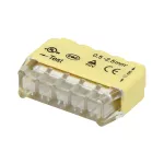 Złączka instalacyjna wciskana 5-przewodowa; na drut 0,75-2,5mm2; IEC 300V/24A; Blister 10 szt.