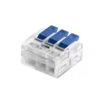 Złączka instalacyjna zaciskowa 3-przewodowa; na dowolny przewód 0,2-4mm2; IEC 450V/32A;Blister 6 szt.