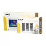 FELIS MEMO, zestaw wideodomofonowy, bezsłuchawkowy kolor, LCD 7", dotykowy, menu OSD, pamięć, gniazdo na kartę SD, DVR, sterowanie bramą, biały
